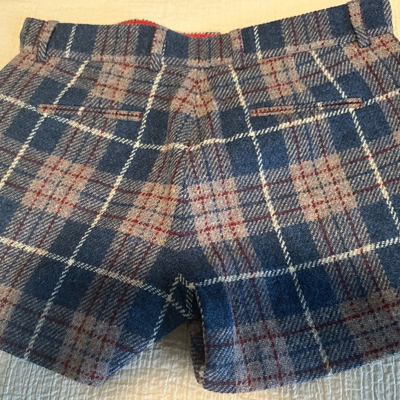 Wool Winter Dress Shorts Size 6-32” Waist Plaid - Picture 3 of 4